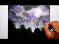 KING ART    SKYLINE ELECTRICAL STORM  N 24  PAINTING TECHNIQUE