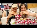 Trying AMERICAN Chick-Fil-A For The FIRST Time!