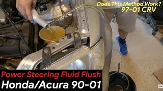 How To Easily Flush Power Steering (97-01 Honda CRV)