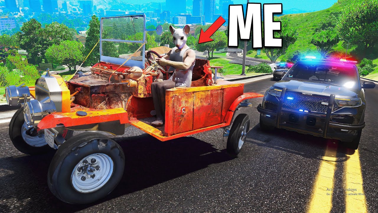 Robbing Banks with Oldest Cars.. GTA 5 RP