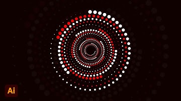 Dotted Spiral Design In Adobe Illustrator cc 2022 | Tutorial