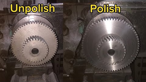 How to make gear polish part off lathe machine Techical machine #machinelearning #technology