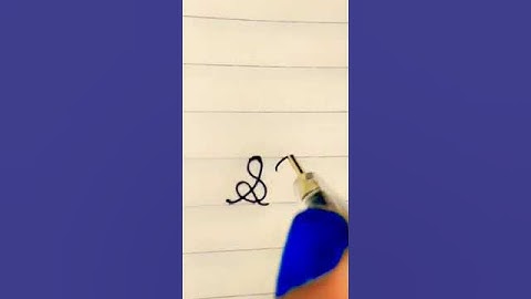 How to write in SB cursive writing #cursivewriting #handwriting #handwritingmatters #cursive#video