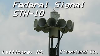 Federal Signal STH-10 Siren Test - Lattimore, NC