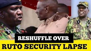 BREAKING !!! TOP Security Officers transferred over Security lapse at Ruto's function 