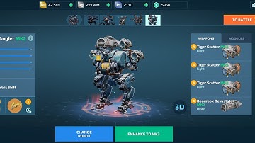 #warrobots MK2 Angler with sonic wepons MK2 Devastator/ Scatter. How good is that! #pixonic #gaming