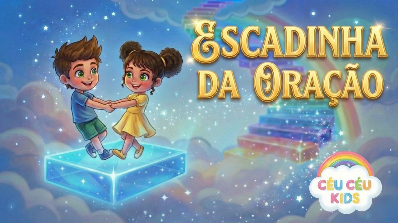 A Escadinha da Oração 🎵 Música Infantil Cristã (Céu Céu Kids)
