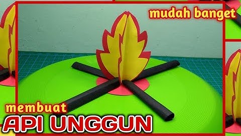 Membuat Api Unggun dari Kertas Origami - Tema Air, Api & Udara / sub tema Api