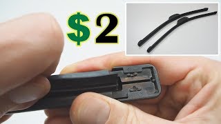 How to Replace Windshield Flat Wiper Blade Rubber Refill Bosch Valeo screenshot 3