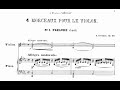 Capture de la vidéo Anton Arensky - 4 Morceaux, Op.30