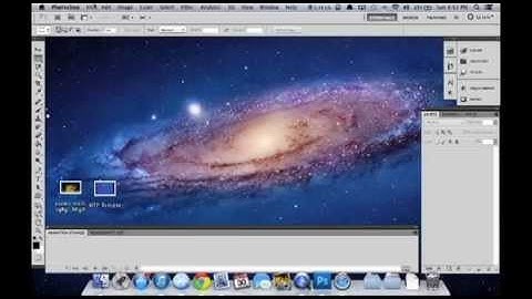How to Add a GIF to a Still Image - Photoshop CS5 Tutorial (Mac)