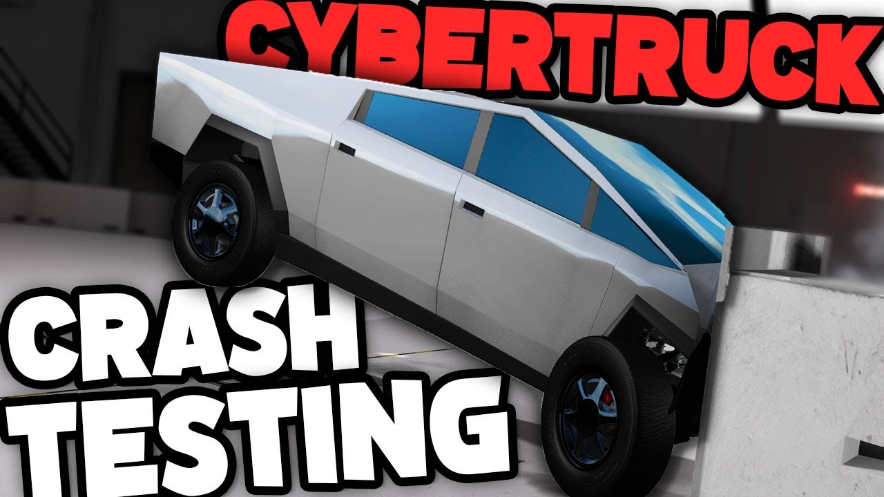 Crash Testing The Tesla Cybertruck Beamng Drive Mods