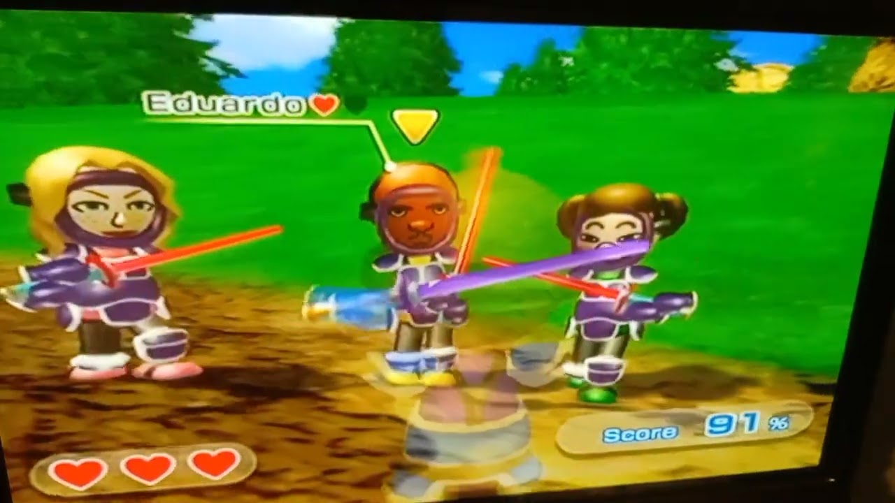 Mii Sports Resort Swordplay Showdown Sparks Stages
