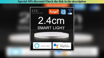 Discount Modern LED Smart Ceiling Light Dimmable Home Lighing WiFi Tuya App AI Voice Control Ultrat