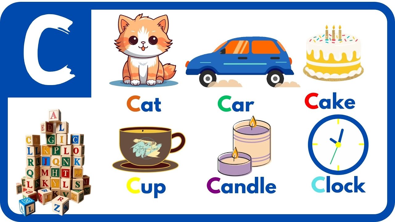 ABC Flash Card Fun: Exploring C-Letter Words | ABC Phonic | Story Time ...
