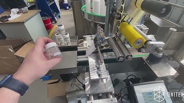 Onitex L200 Labeling Machine with Side and Top Application on Cylindrical Containers