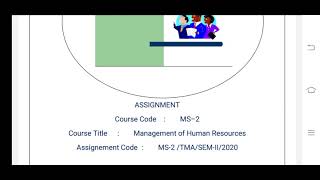 MS 2 Ignou Solved Assignment