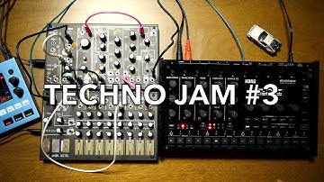 Techno Jam #3: Make Noise 0-coast, 0-ctrl, Korg drumlogue, 1010music bluebox