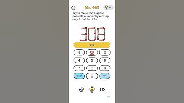 brain out level 166 try to make the biggest possible number by moving 2 matchstick @gamingzone1618