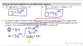 Calculus AB/BC –  7.8 Exponential Models with Differential Equations