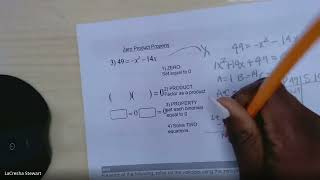Zero Product Property- Algebra 1