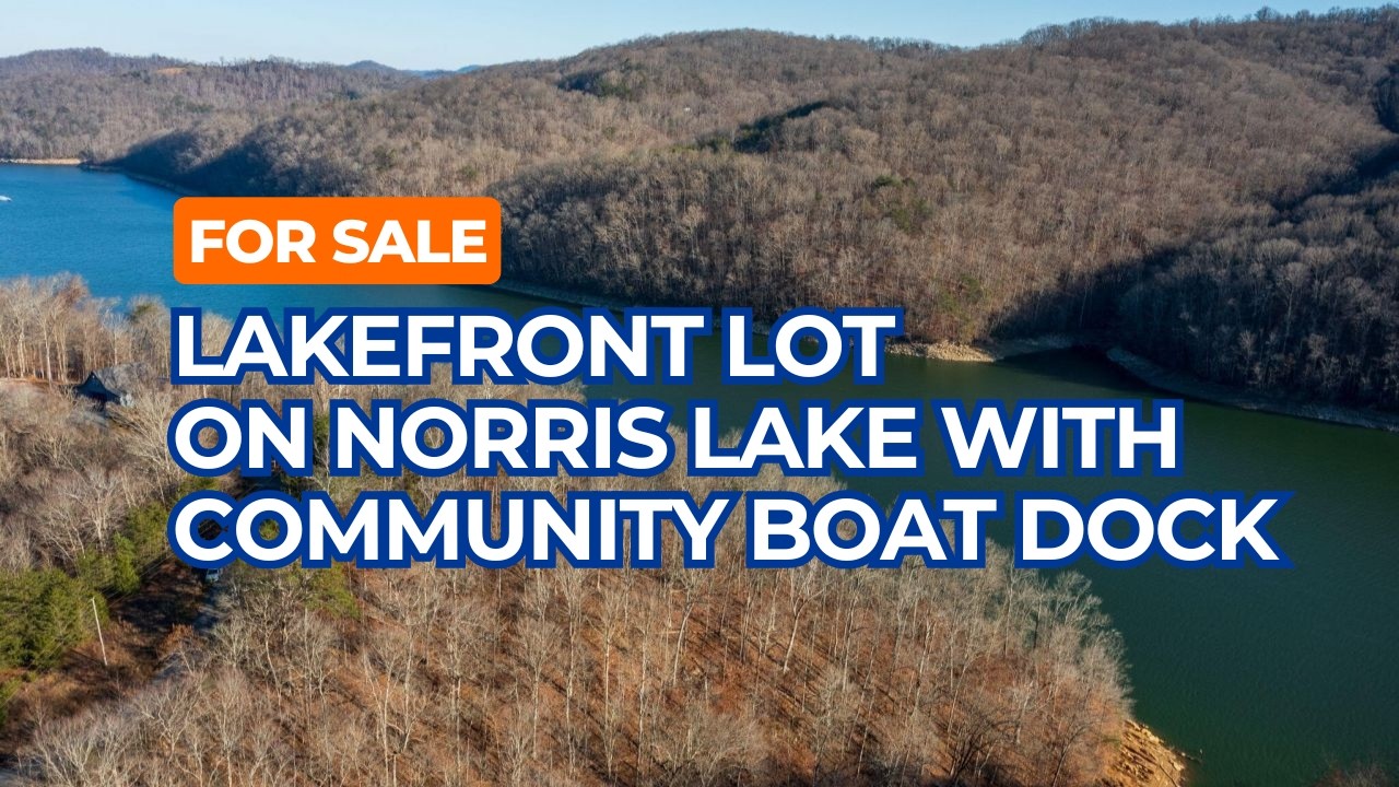 Current For Sale 1.2 Acre Lakefront Lot on Norris Lake Community With Boat Dock