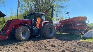 Massey Ferguson 7616 & Tume Super Nova Combi 4000 rypsin kylvöä🚜🌾