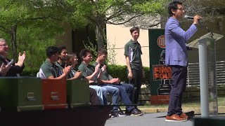 UT Dallas' chess championship pep rally as it hosts its own Final Four
