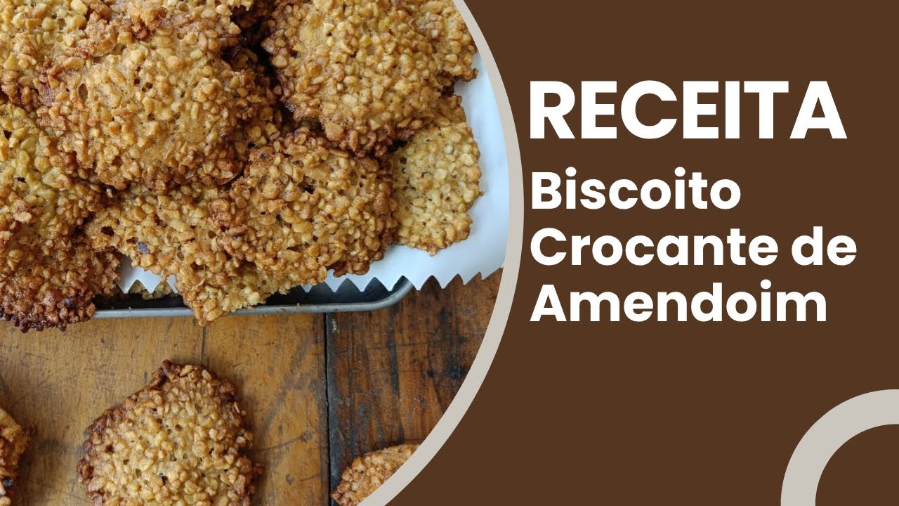 Receita de Biscoito Crocante de Amendoim