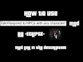 How To Use -EcLipSe-'s Talk/Respond to NPC's with any character mod | Tutorial, Gameplay | GTAV Mods