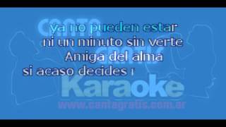 Video thumbnail of "Sabroso - Amiga del Alma (CantaGratis - Karaoke)"