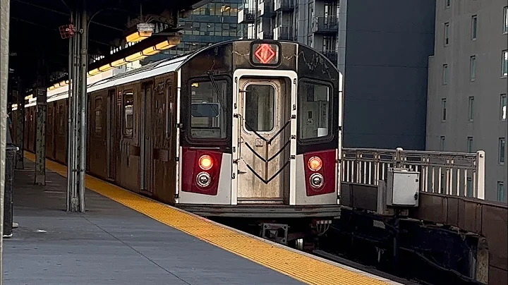 IRT/BMT Subway: (7), (7x), (N) and (W) trains at Queensboro Plaza