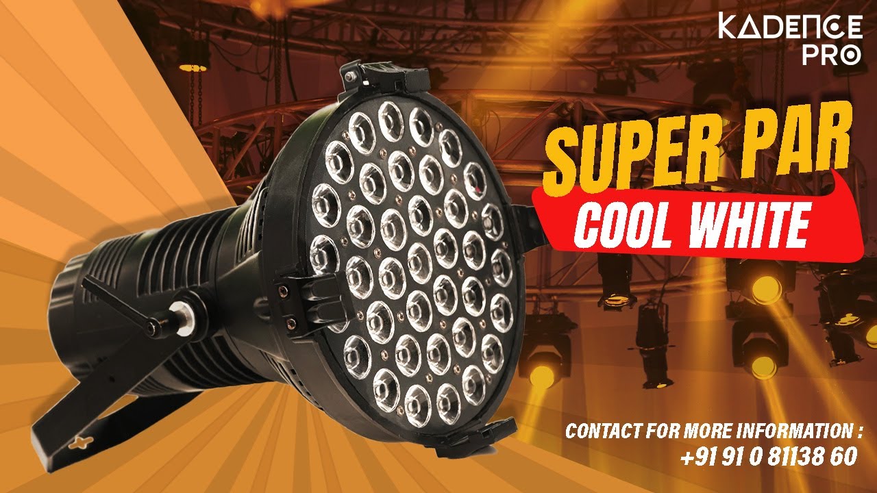 SUPER PAR WITH BARNDOOR COOL WHITE | Kadence PRO