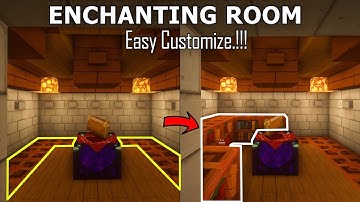 Minecraft: REDSTONE BUILD ENCHANTING ROOM (Survival | Bedrock | Java)