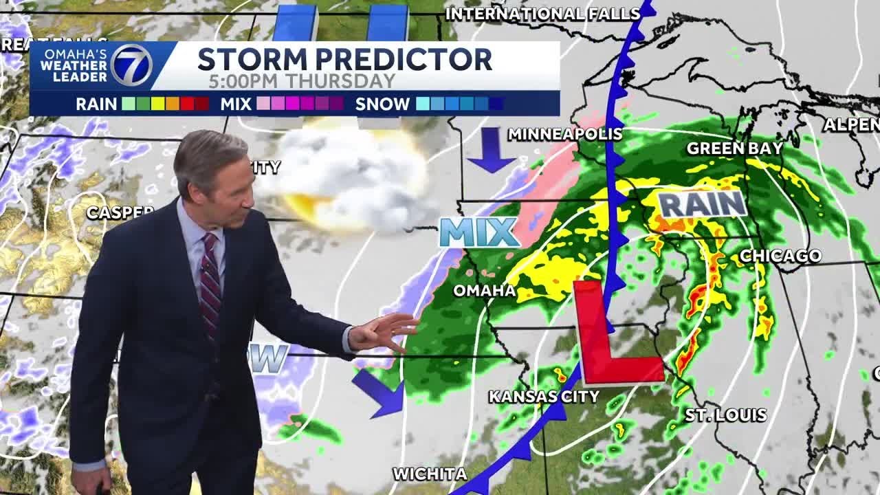 Rain and snow Thursday around Omaha - YouTube