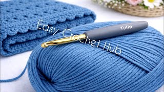 š±Just 2 ROWS, So EASY! Crochet Blanket Patternā”