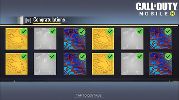 Use This Pattern to get DAMASCUS & PLATINUM Camo Easily in cod mobile