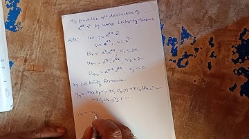 nth derivatives by using Leibnitz theorem