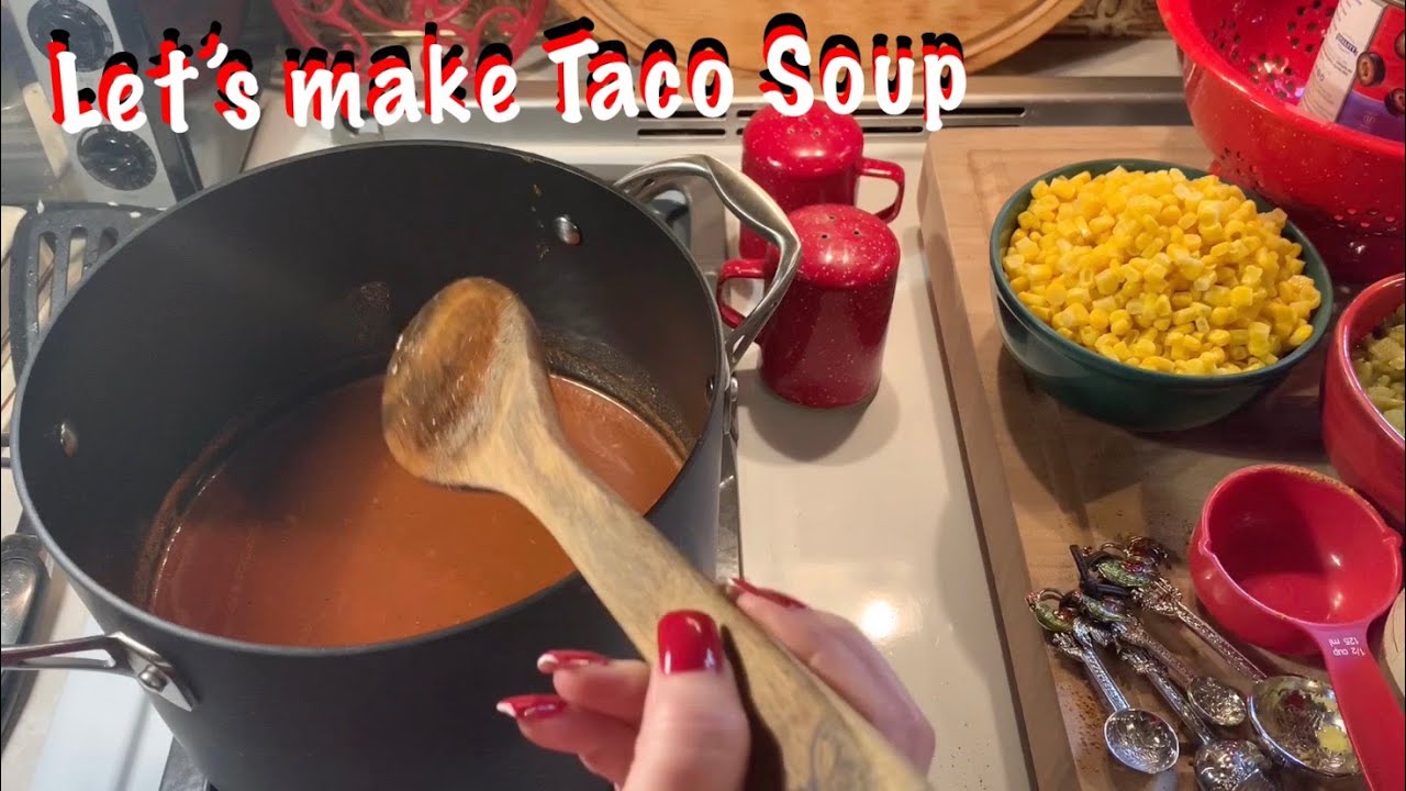 ASMR Request/Making Taco Soup (Soft Spoken) Boiling, frying, chopping/No talking version later today