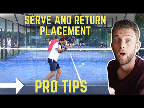 Analyzing serve and return strategies for competitive padel.