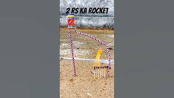 Rocket 2 Rs | Diwali Crackers 2025 | Matchstick Amazing Experiment | #shorts #experiment #fireworks