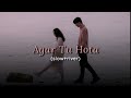 Agar Tu Hota SLOW RIVER Lofi Music Tiger Shroff Shraddha Kapoor Baaghi Ankit Tiwari