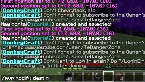 Minecraft : How to use multiverse portals plugin
