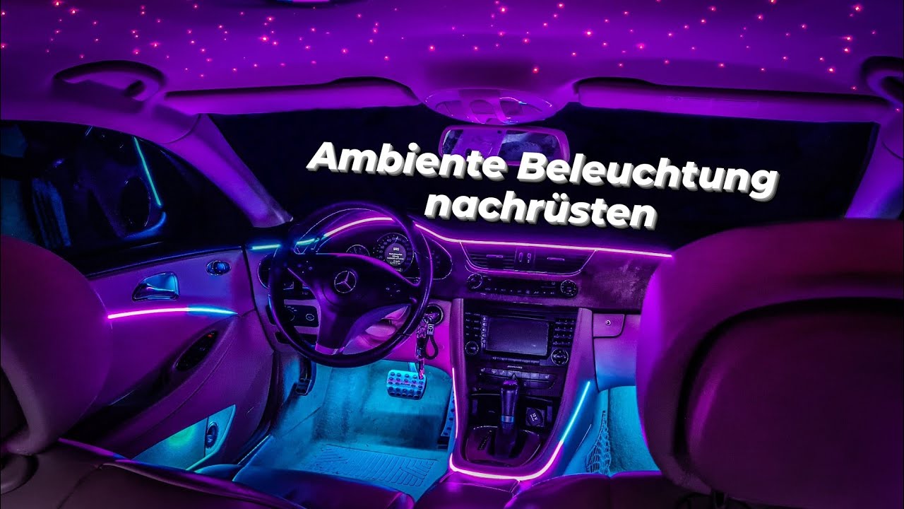 Ambientebeleuchtung nachrüsten in jedem Auto / RGBIC RGB full LED Ambient  light / Letronix / w219 