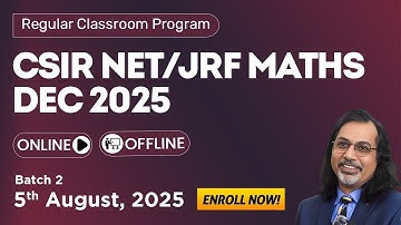 New Batch 2 for CSIR NET Math Dec 2025 | Registrations Open! 🔥 Join Now | Dips Academy