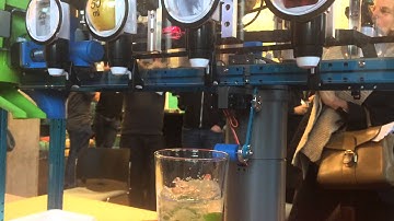 cocktailrobot collaborating with Baxter robot