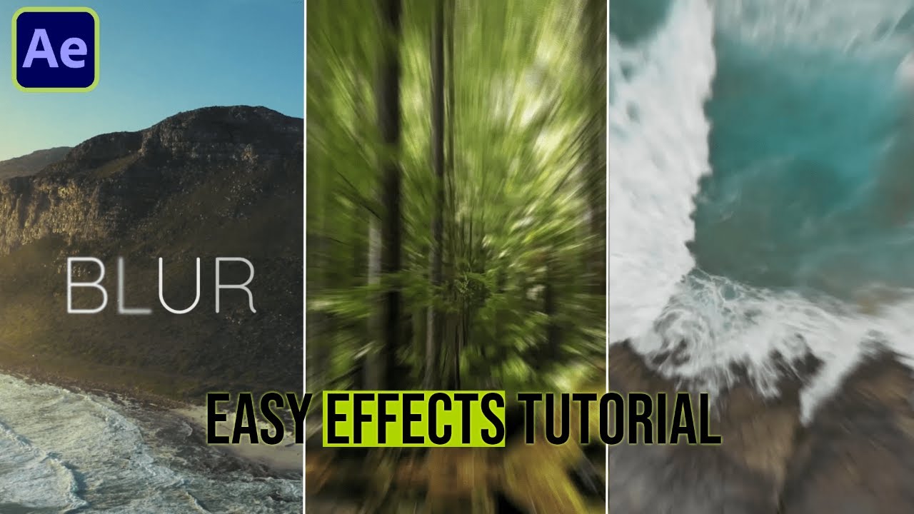 Easy Text and Transitions Effects - After Effects Tutorial - YouTube