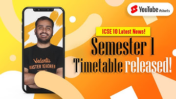 Breaking News!! CISCE says- ICSE Class 10 Semester 1 Timetable Released |Board Exam 2021-22 |#Shorts