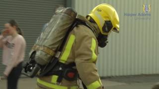 Shropshire Fire and Rescue training at Harper Adams University - May 2016