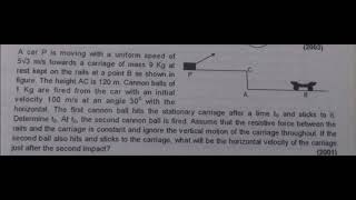 IIT JEE 2011 ADVANCED BASED PROBLEM